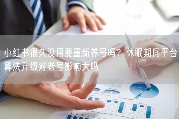 小红书很久没用要重新养号吗？休眠期间平台算法升级对老号影响大吗
