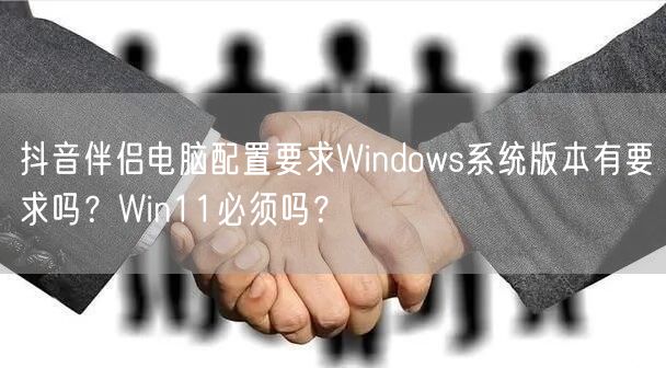 抖音伴侣电脑配置要求Windows系统版本有要求吗？Win1