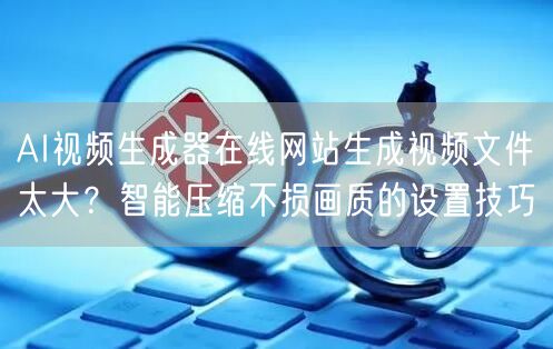 AI视频生成器在线网站生成视频文件太大？智能压缩不损画质的设